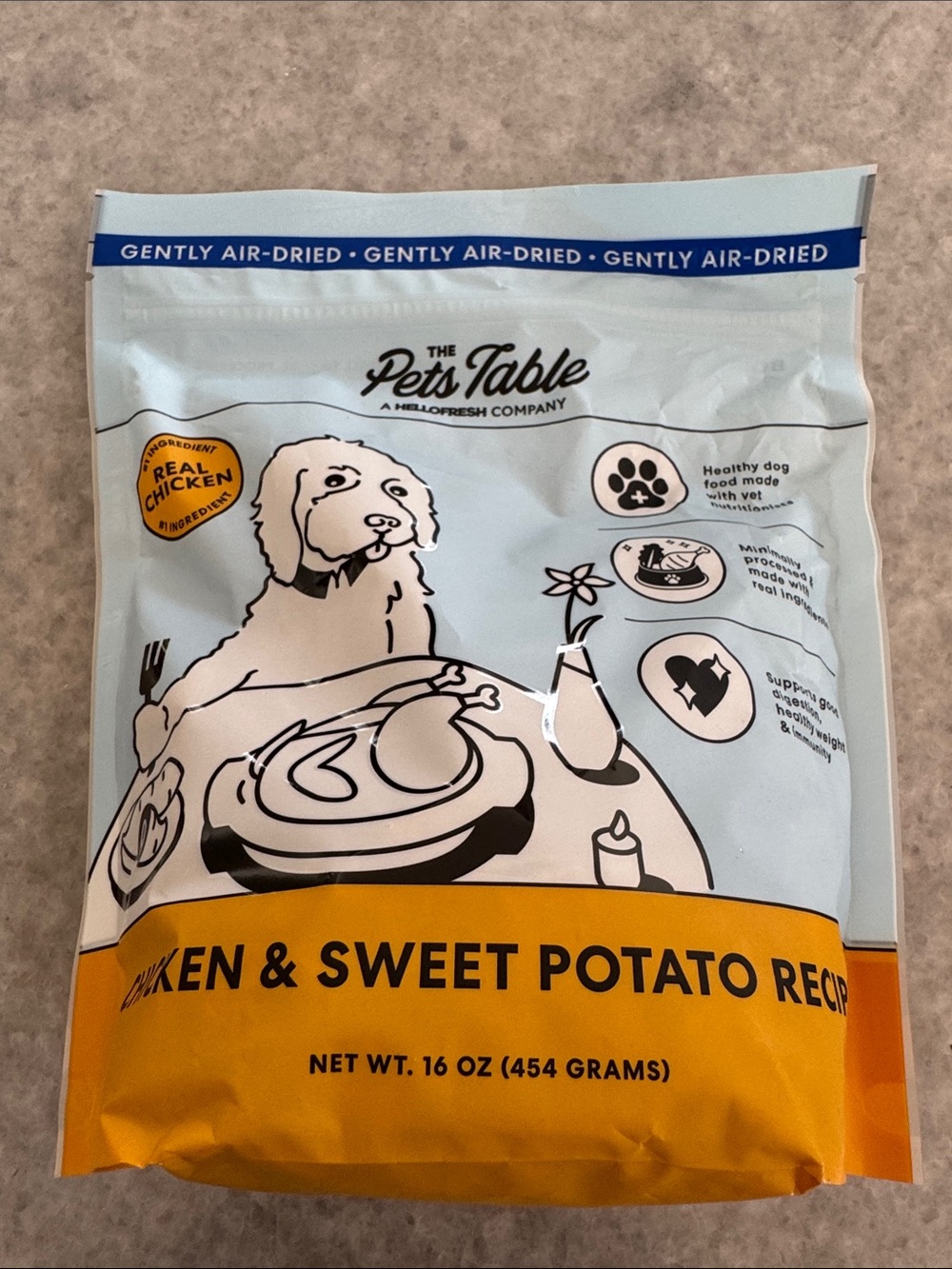 The Pets Table Chicken & Sweet Potato Recipe Dog Food - NEW SEALED 1 LB BAG